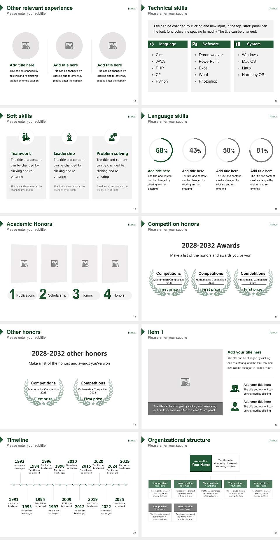 State University of New York at Oswego (SUNY Oswego) Resume PPT Template4:3 ratio PPT effect preview image3