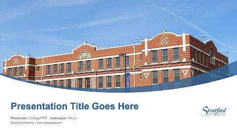 Stratford University Course/Courseware Creation PPT Template