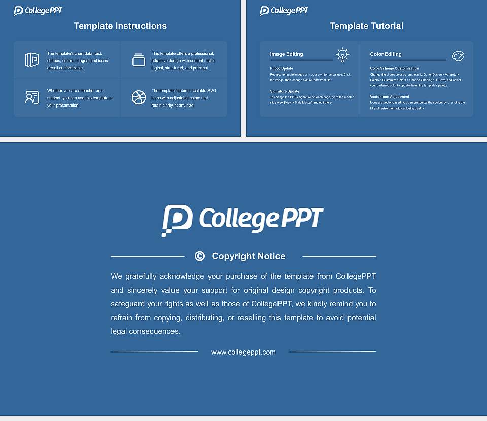 Stratford University Course/Courseware Creation PPT Template16:9 ratio PPT effect preview image5
