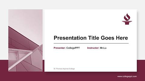 St. Thomas Aquinas College General Purpose PPT Template