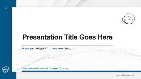 State University of New York College of Optometry Thesis Proposal/Graduation Defense PPT Template