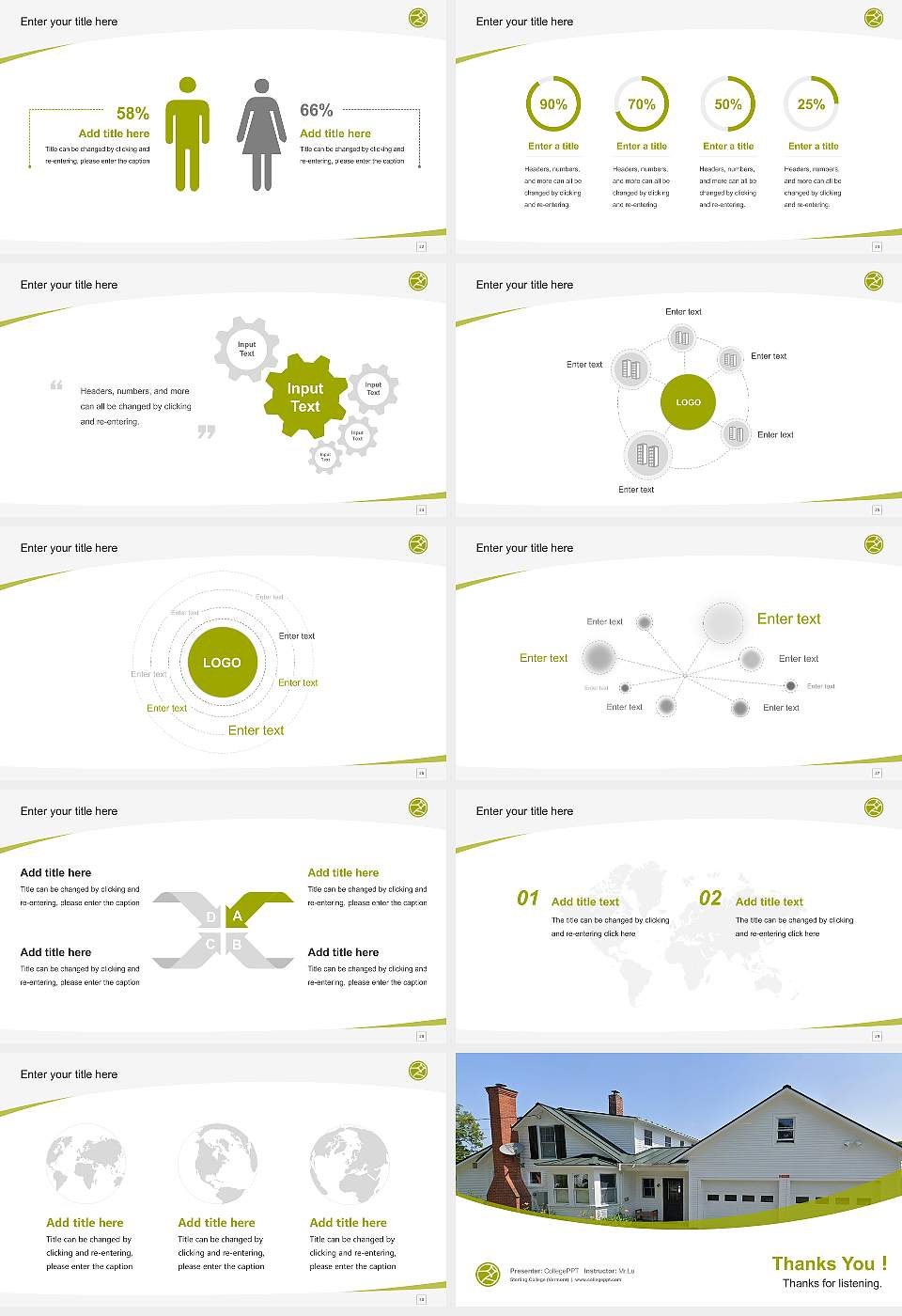 Sterling College (Vermont) Course/Courseware Creation PPT Template16:9 ratio PPT effect preview image4