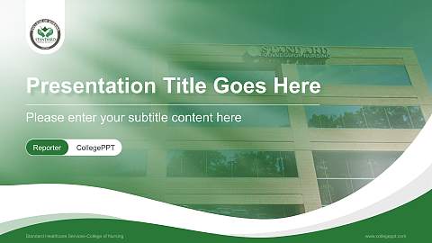 Standard Healthcare Services-College of Nursing Lecture Sharing and Networking Event PPT Template