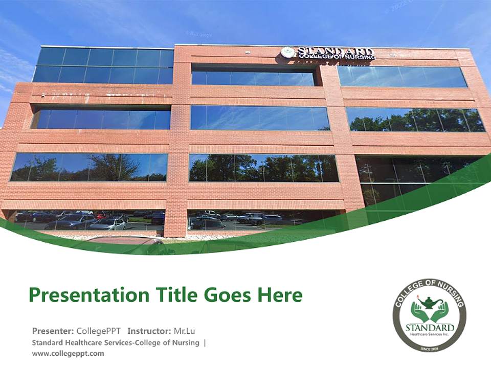 Standard Healthcare Services-College of Nursing Course/Courseware Creation PPT Template4:3 ratio PPT effect preview image5