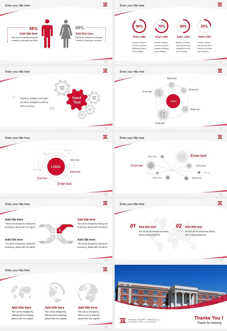 Sul Ross State University Course/Courseware Creation PPT Template16:9 ratio PPT effect preview image4