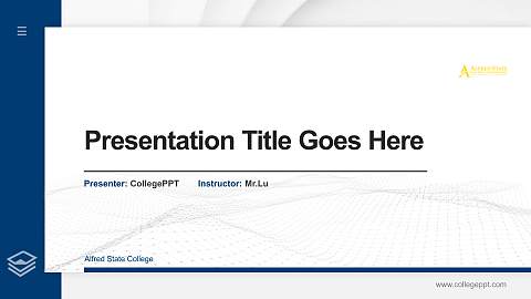 Alfred State College Thesis Proposal/Graduation Defense PPT Template