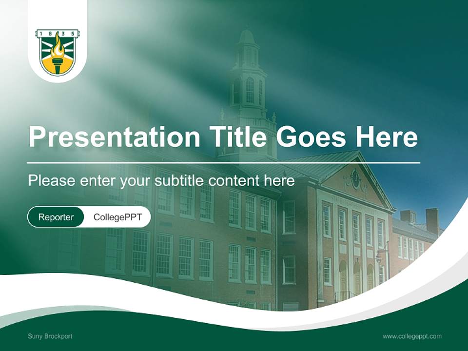 Suny Brockport Lecture Sharing and Networking Event PPT Template4:3 ratio PPT effect preview image4