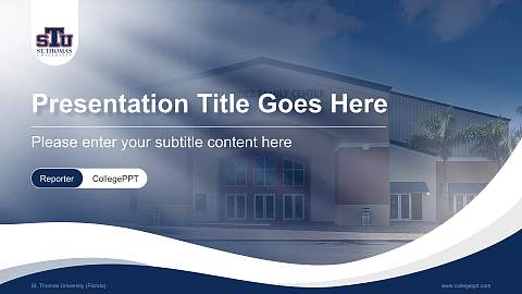 St. Thomas University (Florida) Lecture Sharing and Networking Event PPT Template