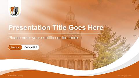 Buffalo State University Lecture Sharing and Networking Event PPT Template