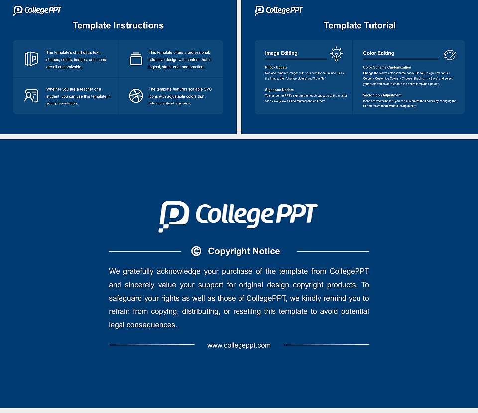 Alfred State College Course/Courseware Creation PPT Template16:9 ratio PPT effect preview image5