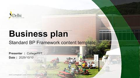 State University of New York at Delhi Competition/Entrepreneurship Contest PPT Template