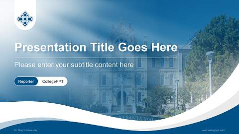 St. Mary’S University Lecture Sharing and Networking Event PPT Template