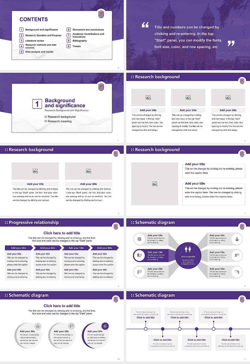 Saint Joseph’s College (Indiana) Graduation Thesis Defense PPT Template16:9 ratio PPT effect preview image2