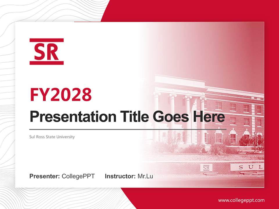 Sul Ross State University Academic Presentation/Research Findings Report PPT Template4:3 ratio PPT effect preview image5