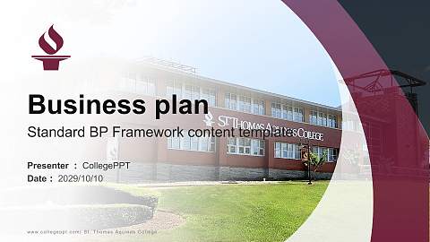 St. Thomas Aquinas College Competition/Entrepreneurship Contest PPT Template