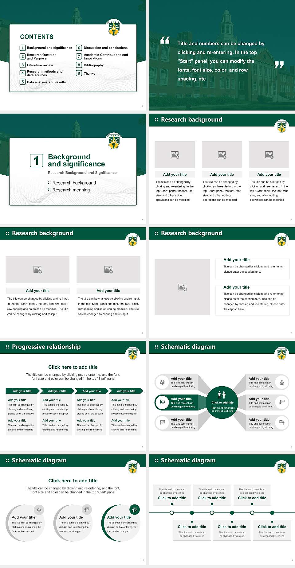 Suny Brockport Graduation Thesis Defense PPT Template4:3 ratio PPT effect preview image2