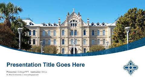 St. Mary’S University Course/Courseware Creation PPT Template