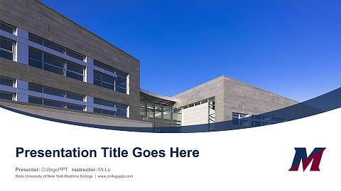 State University of New York Maritime College Course/Courseware Creation PPT Template