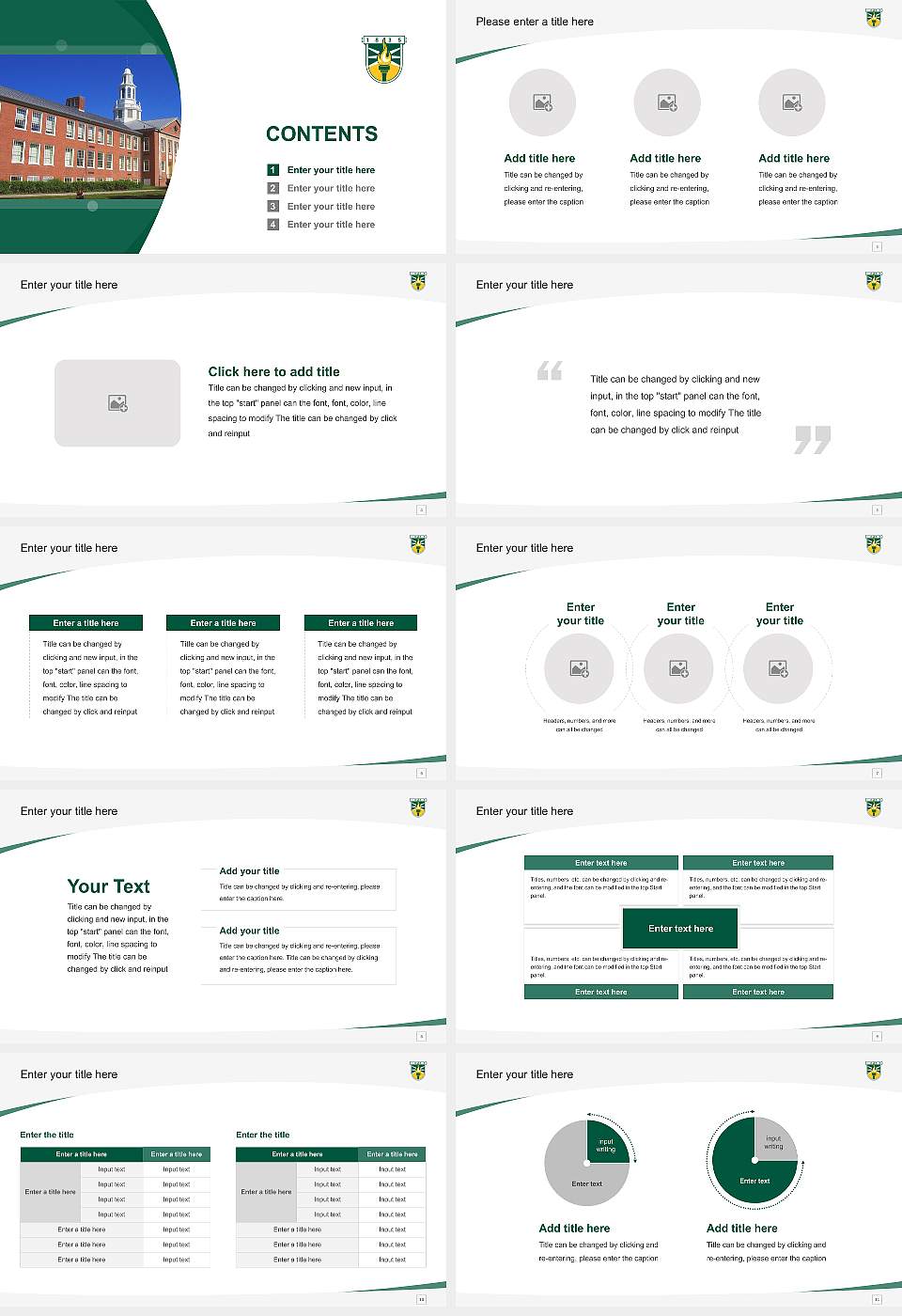 Suny Brockport Course/Courseware Creation PPT Template16:9 ratio PPT effect preview image2