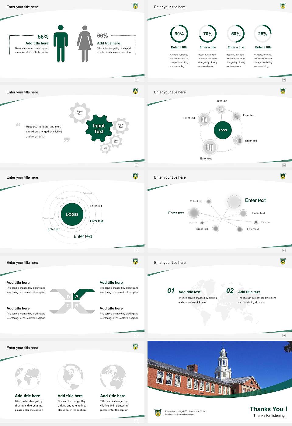 Suny Brockport Course/Courseware Creation PPT Template16:9 ratio PPT effect preview image4