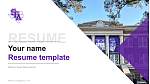 Stephen F Austin State University Resume PPT Template
