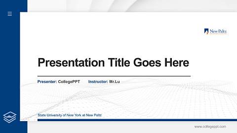 State University of New York at New Paltz Thesis Proposal/Graduation Defense PPT Template