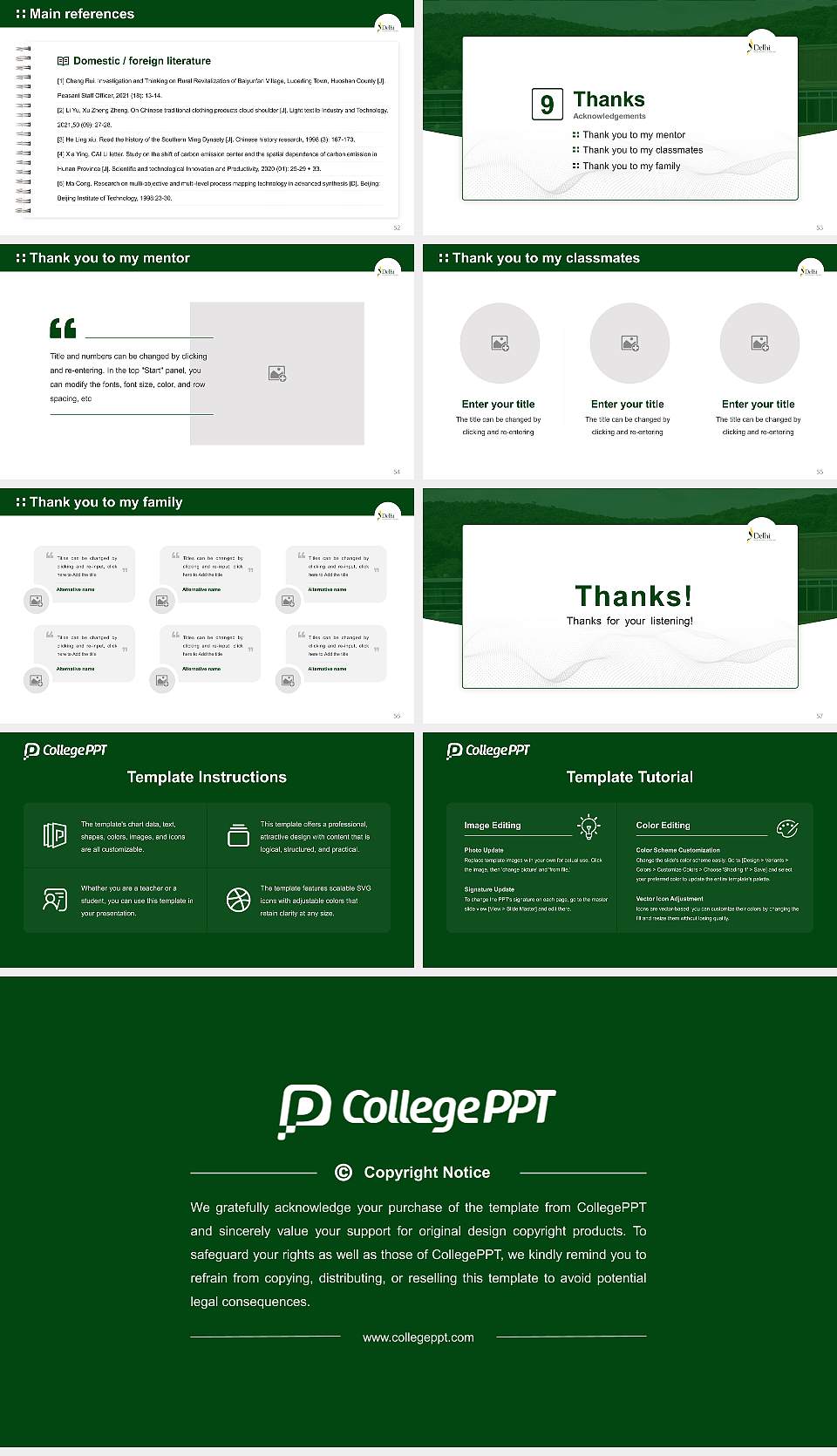 State University of New York at Delhi Graduation Thesis Defense PPT Template16:9 ratio PPT effect preview image7