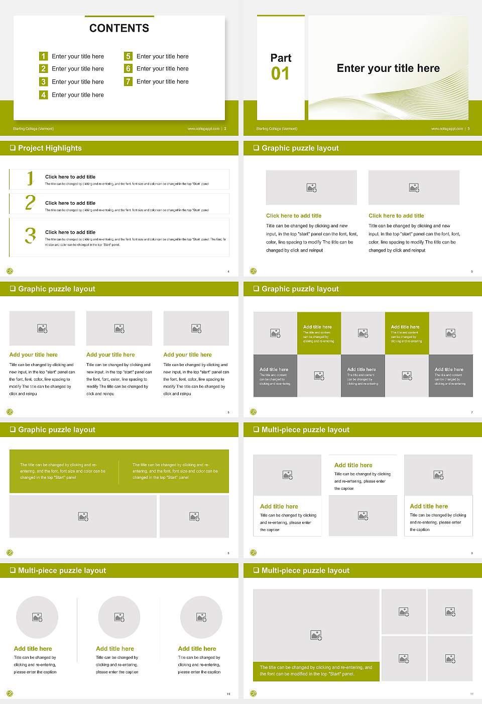 Sterling College (Vermont) General Purpose PPT Template16:9 ratio PPT effect preview image2