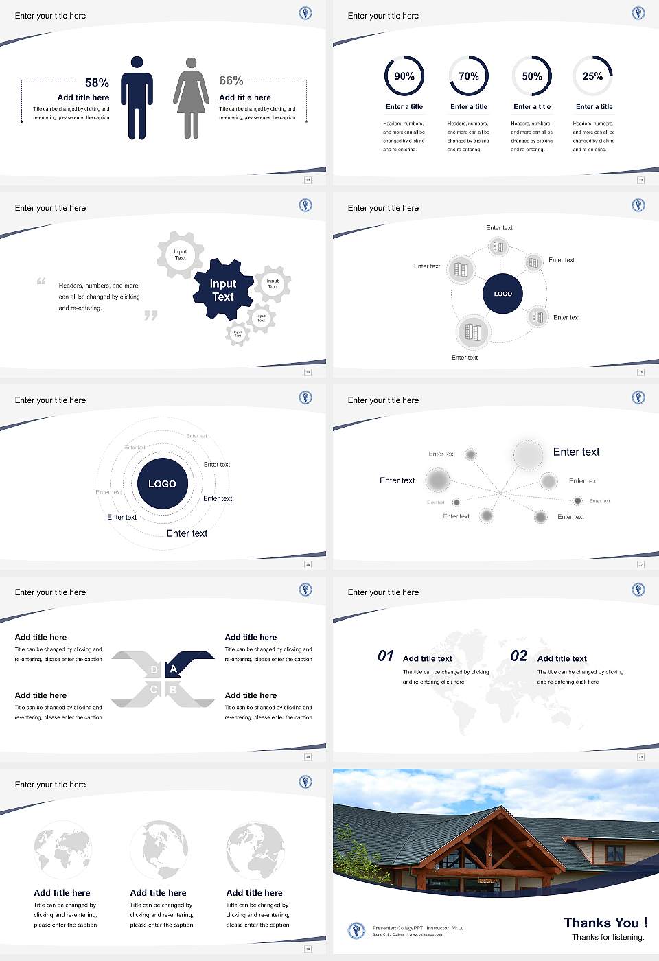 Stone Child College Course/Courseware Creation PPT Template16:9 ratio PPT effect preview image4