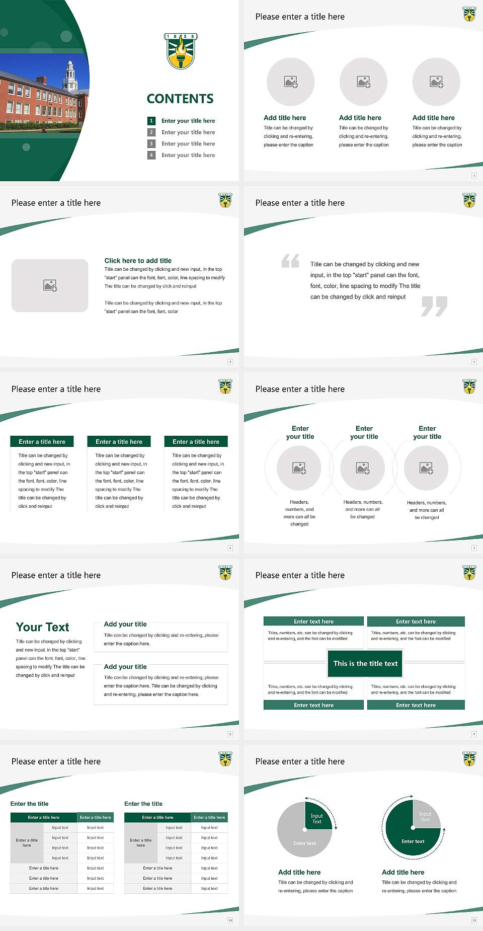 Suny Brockport Course/Courseware Creation PPT Template4:3 ratio PPT effect preview image2