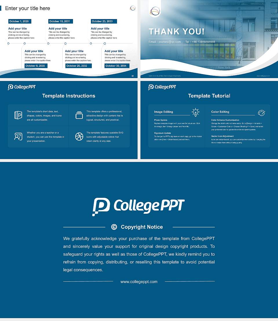 State University of New York College of Optometry Lecture Sharing and Networking Event PPT Template16:9 ratio PPT effect preview image4