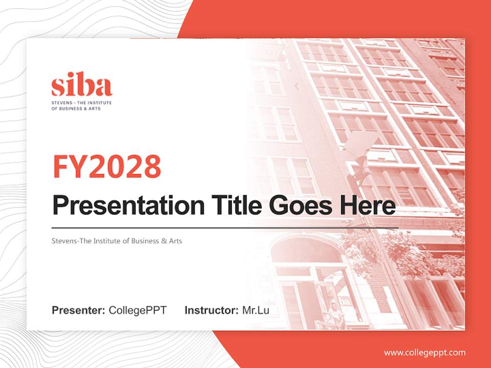 Stevens-The Institute of Business & Arts Academic Presentation/Research Findings Report PPT Template4:3 ratio PPT effect preview image5