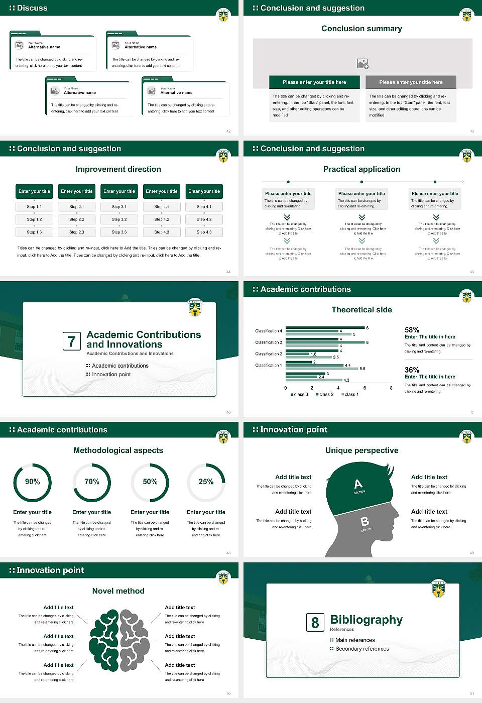 State University of New York Brockport Graduation Thesis Defense PPT Template16:9 ratio PPT effect preview image6