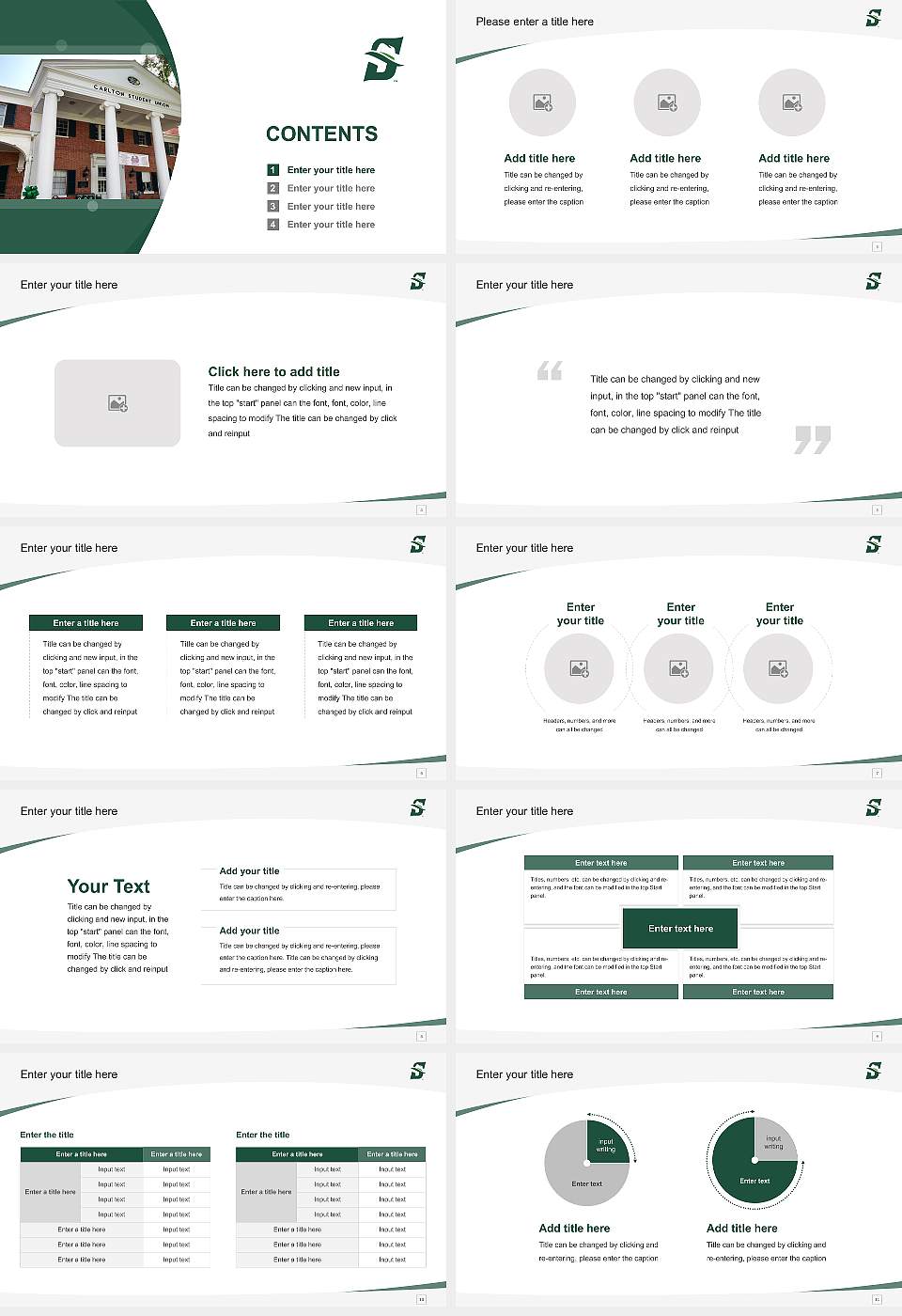Stetson University Course/Courseware Creation PPT Template16:9 ratio PPT effect preview image2