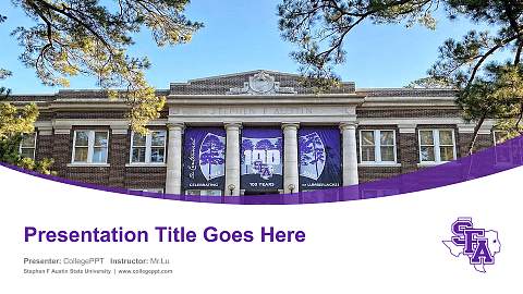 Stephen F Austin State University Course/Courseware Creation PPT Template