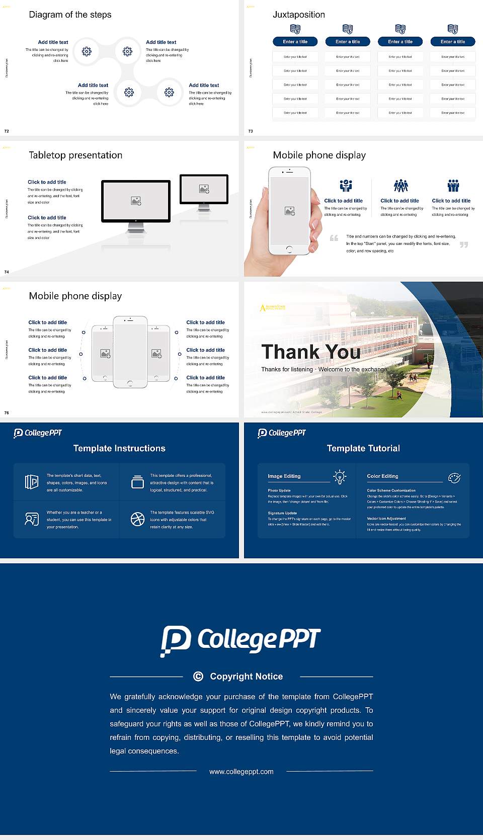 Alfred State College Competition/Entrepreneurship Contest PPT Template16:9 ratio PPT effect preview image9
