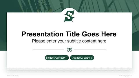 Stetson University National Scholarship Defense PPT Template
