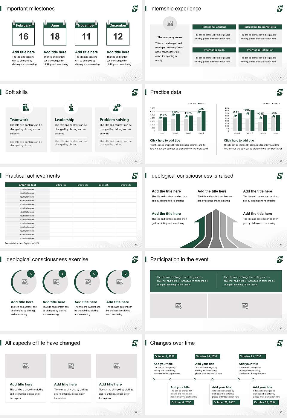 Stetson University National Scholarship Defense PPT Template16:9 ratio PPT effect preview image3