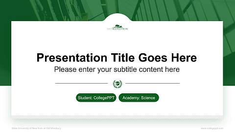 State University of New York at Old Westbury National Scholarship Defense PPT Template