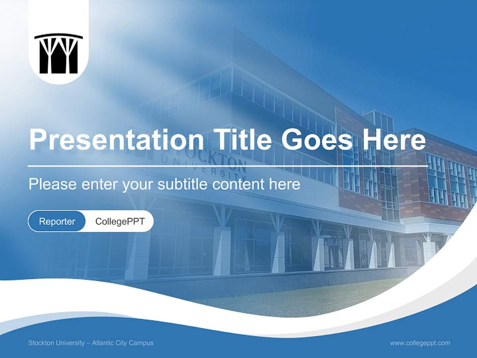 Stockton University – Atlantic City Campus Lecture Sharing and Networking Event PPT Template4:3 ratio PPT effect preview image4