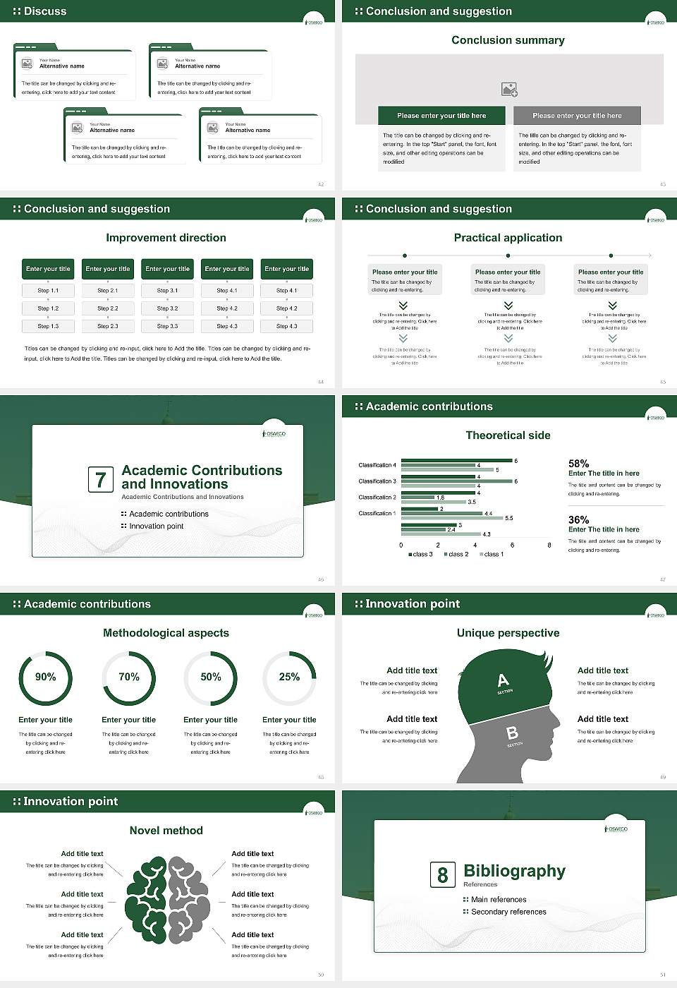 State University of New York at Oswego (SUNY Oswego) Graduation Thesis Defense PPT Template16:9 ratio PPT effect preview image6