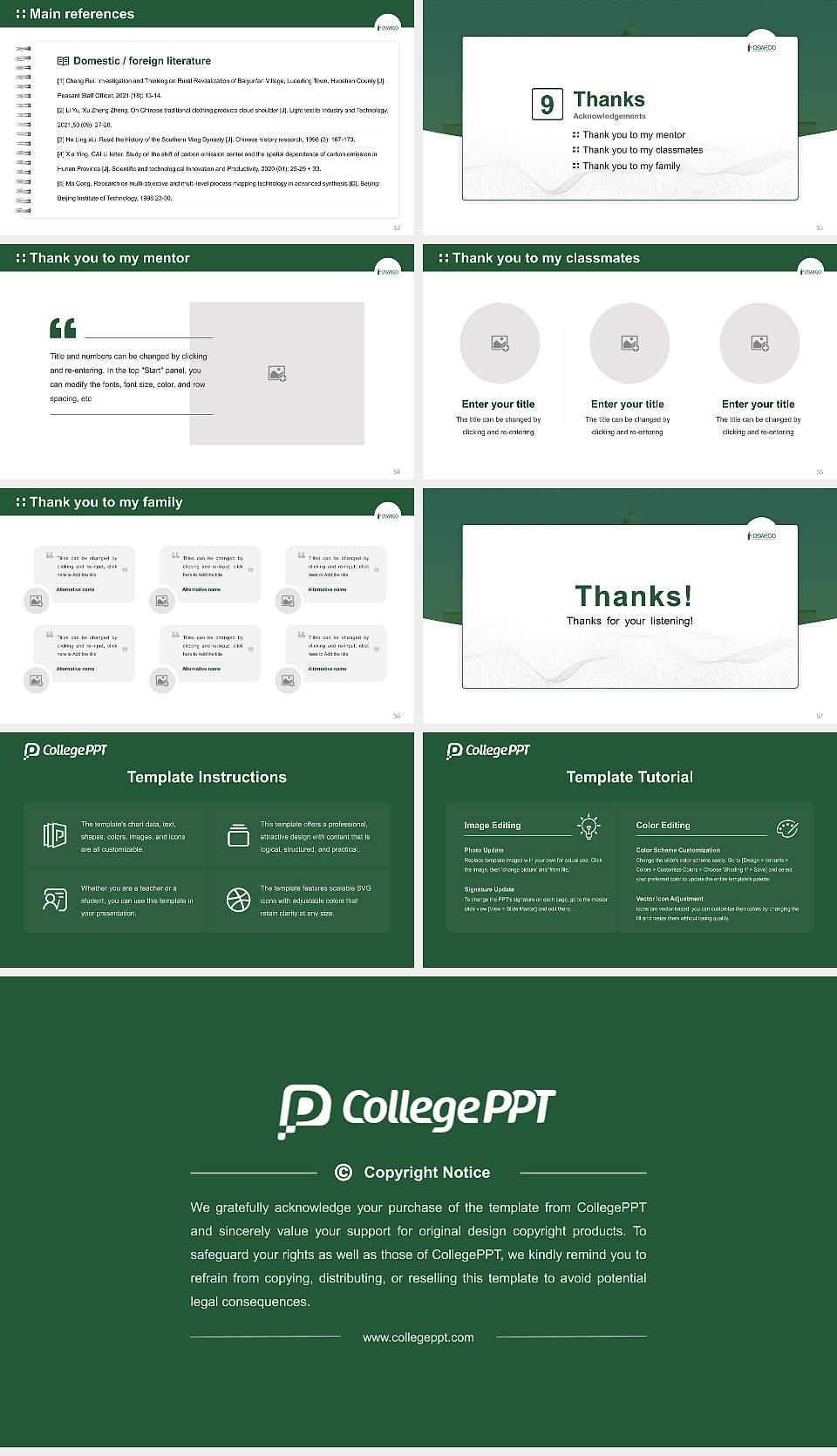 State University of New York at Oswego (SUNY Oswego) Graduation Thesis Defense PPT Template16:9 ratio PPT effect preview image7