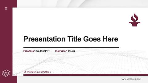 St. Thomas Aquinas College Thesis Proposal/Graduation Defense PPT Template
