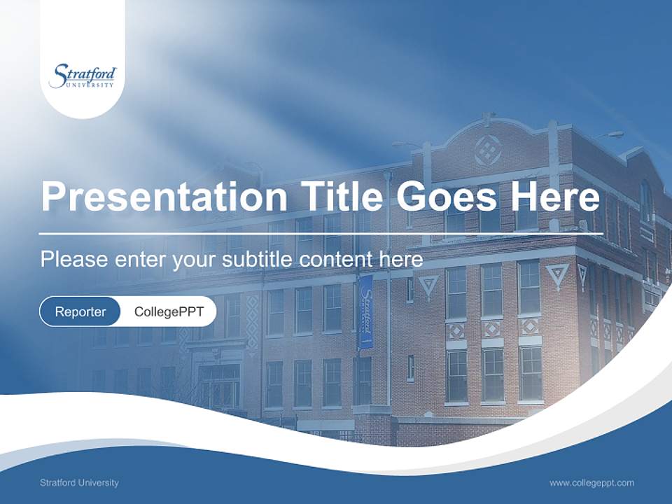 Stratford University Lecture Sharing and Networking Event PPT Template4:3 ratio PPT effect preview image4