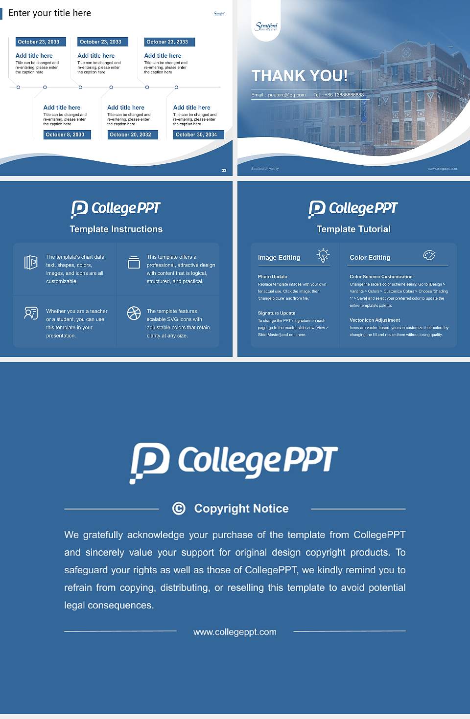 Stratford University Lecture Sharing and Networking Event PPT Template4:3 ratio PPT effect preview image4