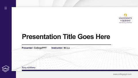 Suny at Albany Thesis Proposal/Graduation Defense PPT Template