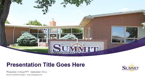 Summit Christian College Course/Courseware Creation PPT Template