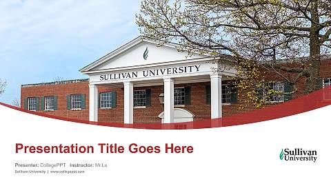 Sullivan University Course/Courseware Creation PPT Template