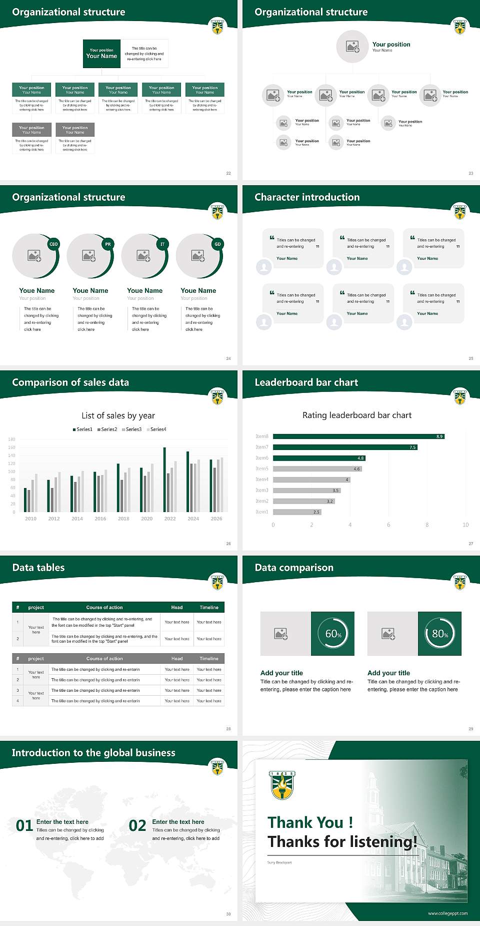 Suny Brockport Academic Presentation/Research Findings Report PPT Template4:3 ratio PPT effect preview image4