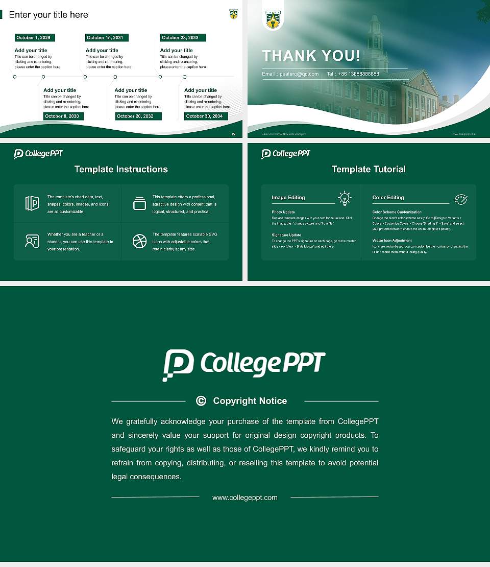 State University of New York Brockport Lecture Sharing and Networking Event PPT Template16:9 ratio PPT effect preview image4